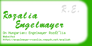rozalia engelmayer business card